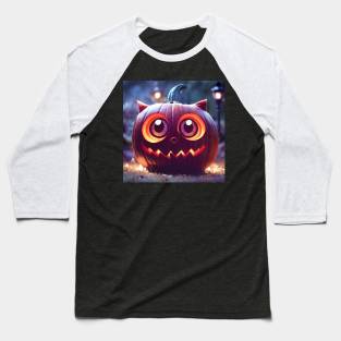 Cute happy Pumpkin Baseball T-Shirt